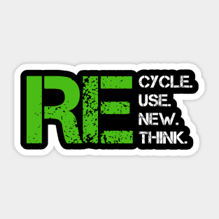 Reduce Reuse Recycle Rethink World Environment Day Gift Sticker